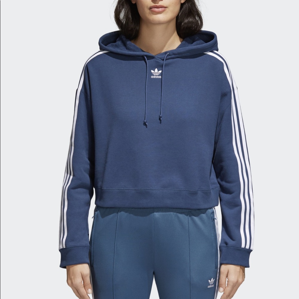 Adidas cropped hoodie - new!